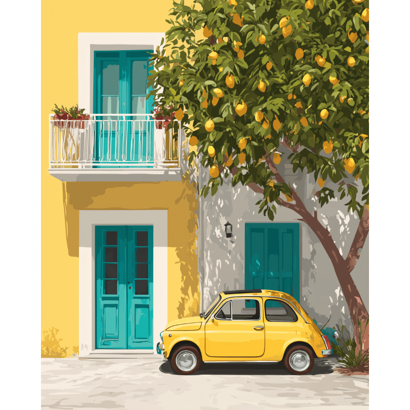 Mediterranean Charm Entrance - Paint by Numbers Kit