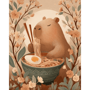 Cherry Blossom Noodles Delight - Paint by Numbers Kit