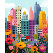 City Garden Bloom - Paint by Numbers Kit
