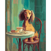 Café Daydream Scene - Paint by Numbers Kit
