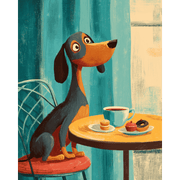 Coffee & Canine Moments - Paint by Numbers Kit