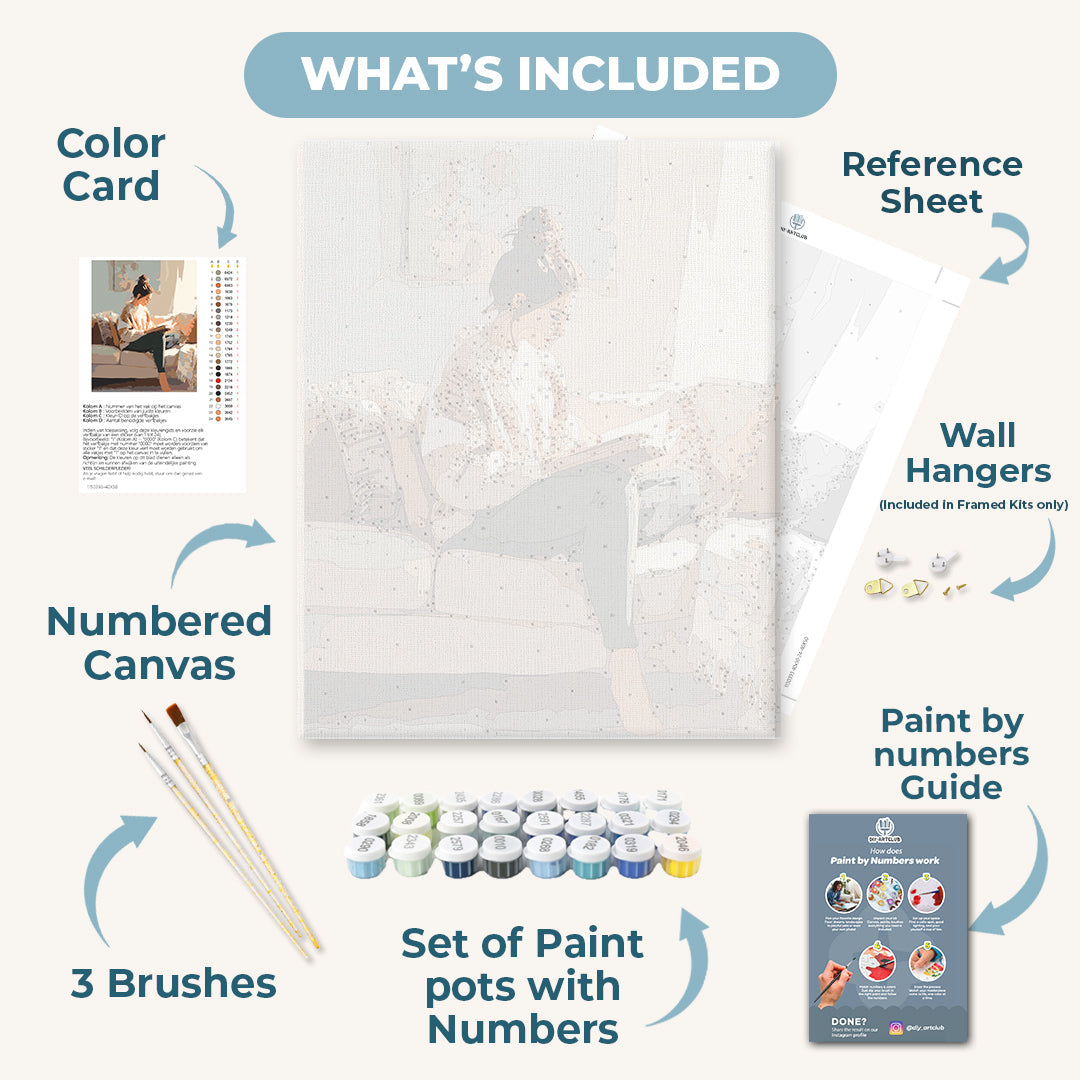 Serene Reading Nook | Paint Set - Detail 3