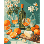 Golden Slices & Vineyard Vibes | Paint by Number - Paint by Numbers Kit