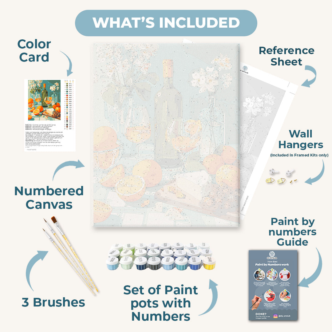 Golden Slices & Vineyard Vibes | Paint by Number - Detail 3