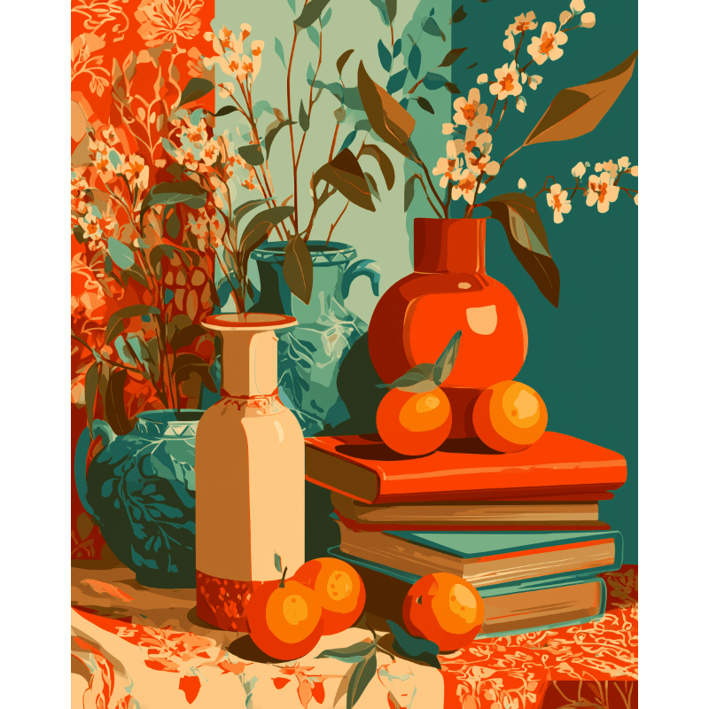 Vivid Still Life | Paint by Number - Paint by Numbers Kit