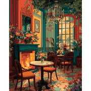 Elegant Art Deco Lounge | Paint by Number - Paint by Numbers Kit