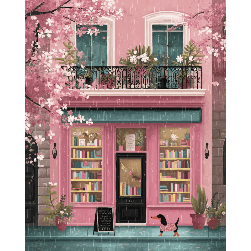 Pink Boutique & Cozy Nook | Paint by Number - Paint by Numbers Kit