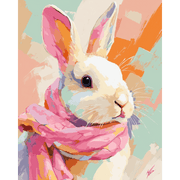 Pastel Bunny Bliss | Paint by Number - Paint by Numbers Kit