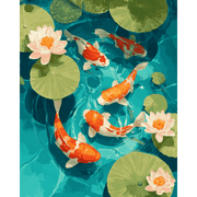 Koi Serenity | Paint by Number - Paint by Numbers Kit