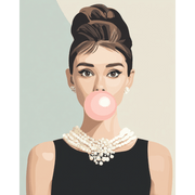Bubblegum Glamour Scene - Paint by Numbers Kit