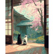 Serene Sakura Moments - Paint by Numbers Kit