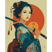 Grace of a Warrior Woman - Paint by Numbers Kit