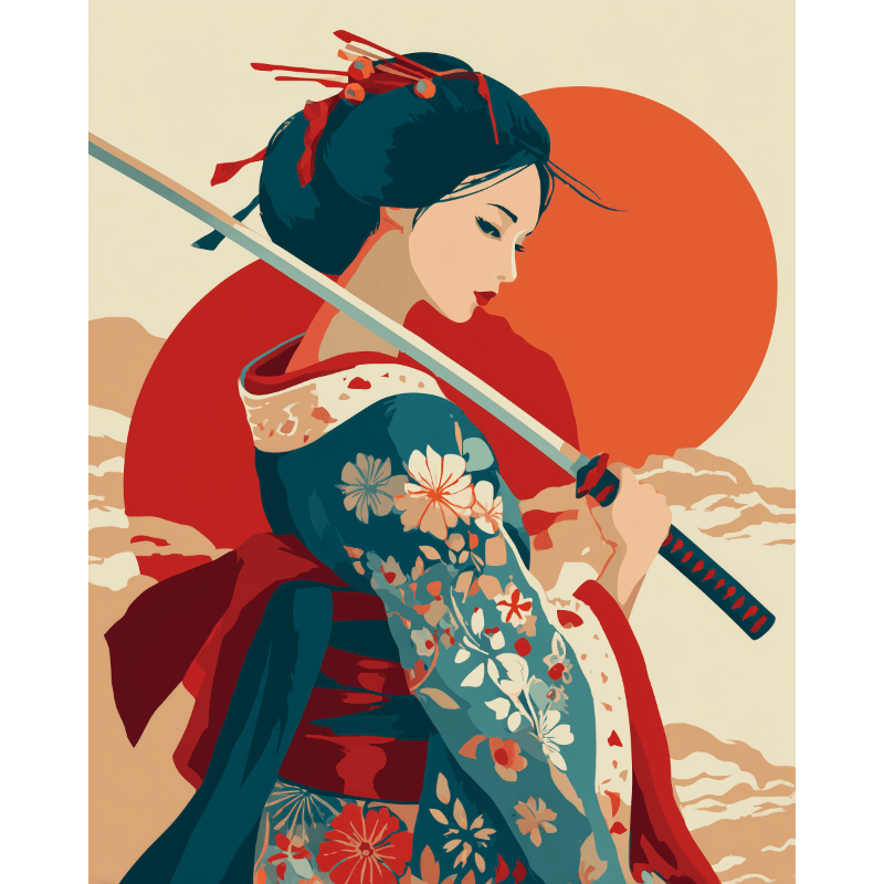 Sunset Sword Dance - Paint by Numbers Kit