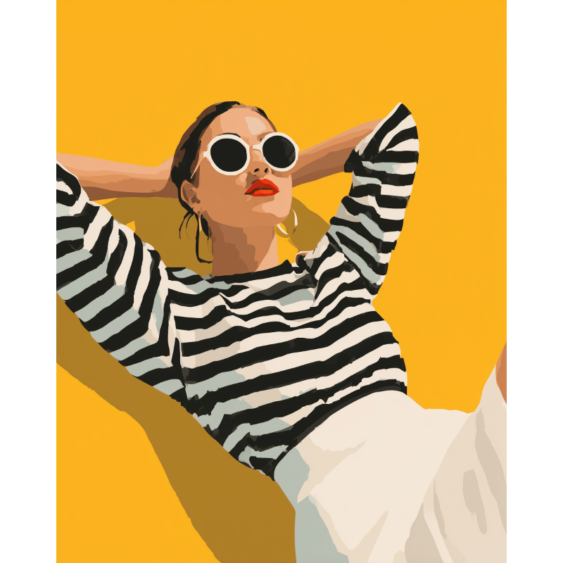 Stripes & Sunshine Style - Paint by Numbers Kit