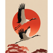 Sunrise Over Cranes - Paint by Numbers Kit