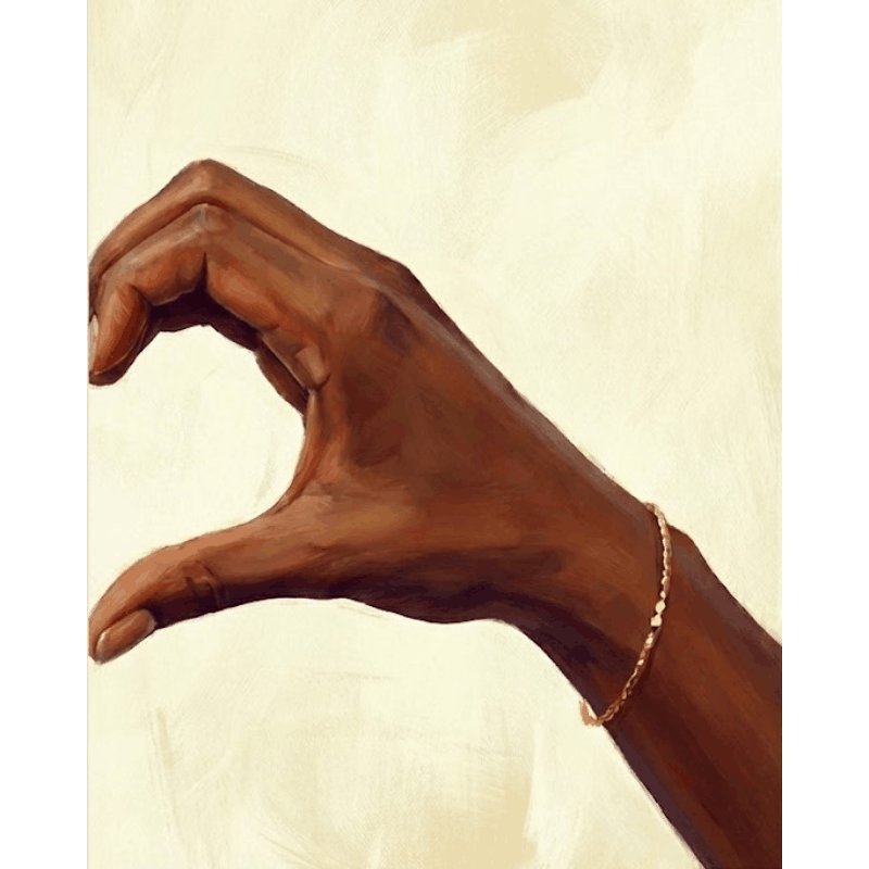 African Queen's Loving Gesture - Paint by Numbers Kit