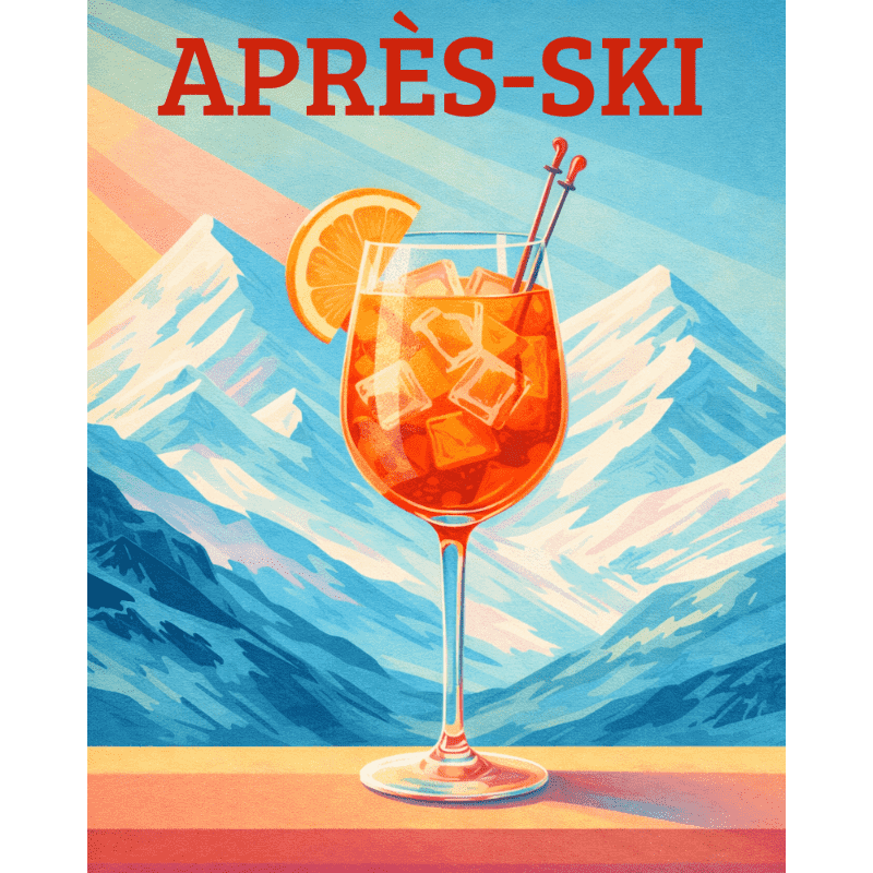 Sunny Après-Ski Aperol Splash - Paint by Numbers Kit