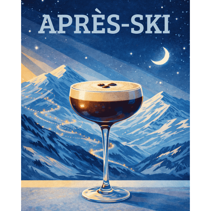 Mountain Nightcap: Espresso Martini - Paint by Numbers Kit