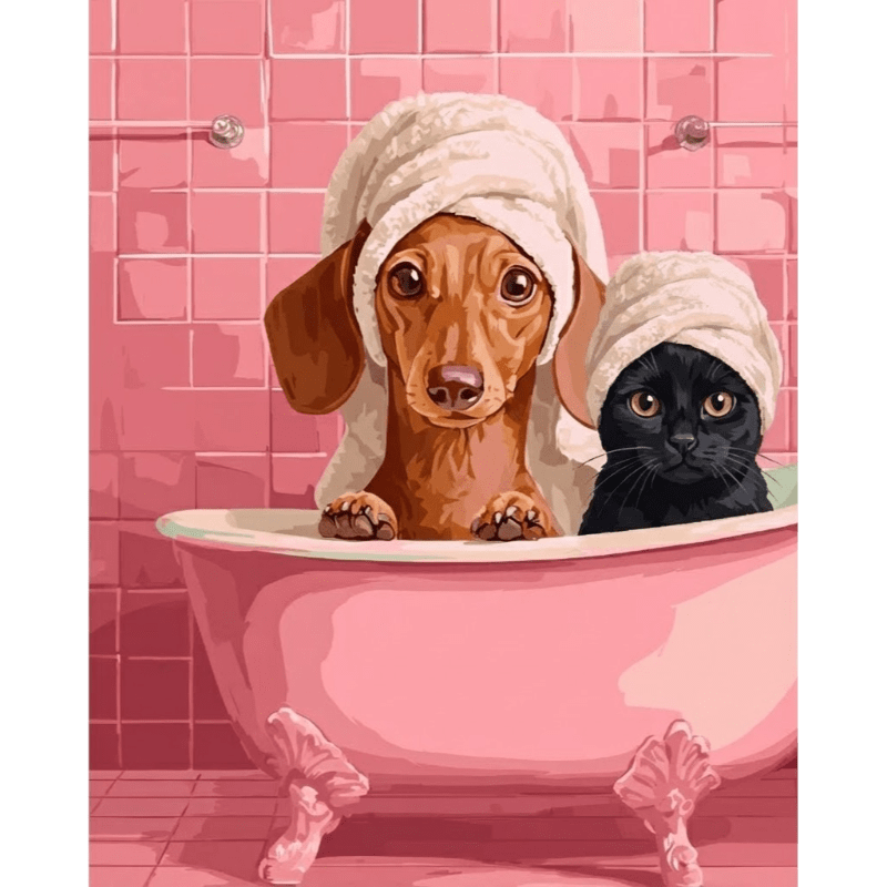 Bath Time Pals - Paint by Numbers Kit