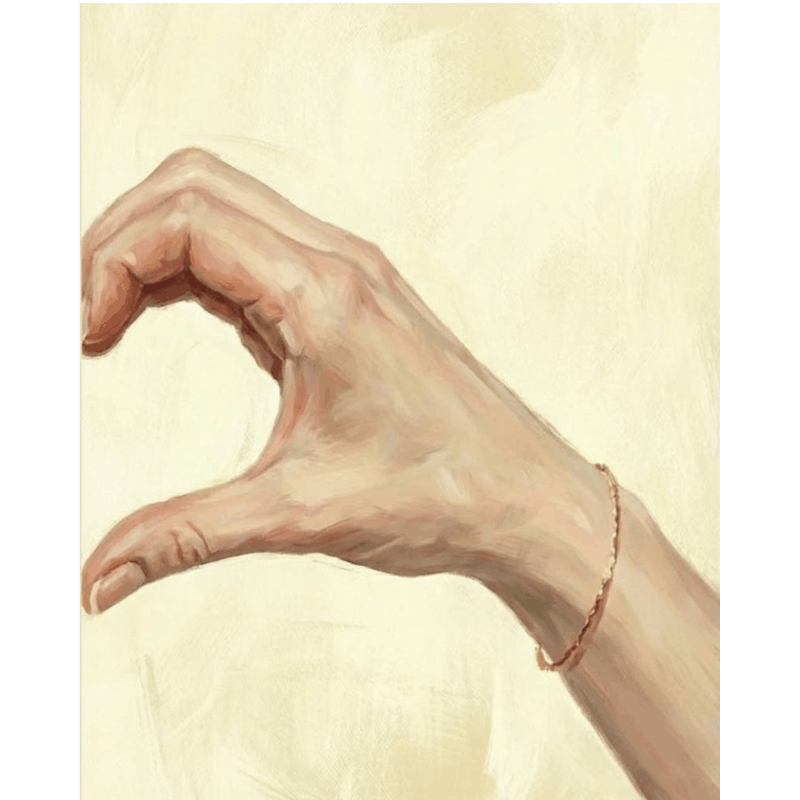 Loving Hands in Soft Touch - Paint by Numbers Kit