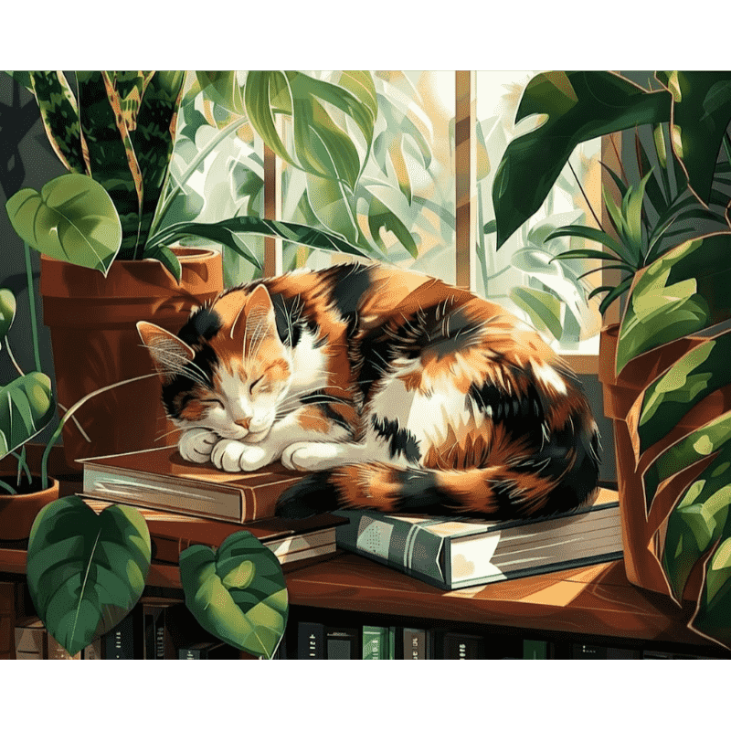 Quiet Reflection by the Window - Paint by Numbers Kit