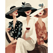 Elegant Wine & Style - Paint by Numbers Kit