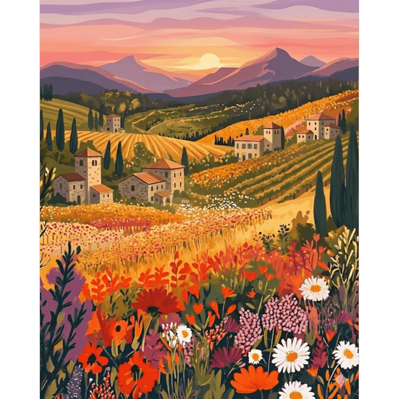 Wildflower Meadow | Paint by Number - Paint by Numbers Kit