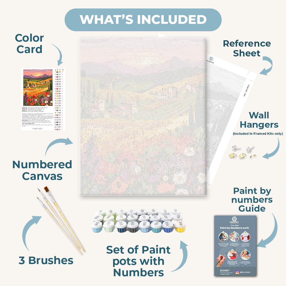 Wildflower Meadow | Paint by Number - Detail 3