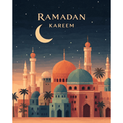 Ramadan City Lights - Paint by Numbers Kit