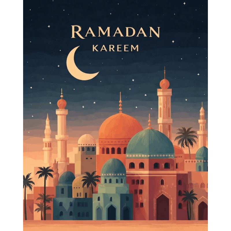 Ramadan City Lights - Paint by Numbers Kit