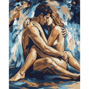 Romantic Couple in Abstract - Paint by Numbers Kit