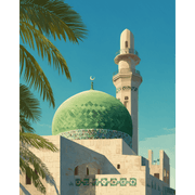 Sacred Mosque at Dusk - Paint by Numbers Kit