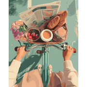 Morning Ride & Fresh Breads - Paint by Numbers Kit