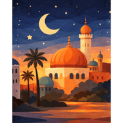 Nightfall Over the Crescent - Paint by Numbers Kit