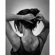 Classic Monochrome Elegance - Paint by Numbers Kit