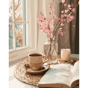 Cozy Interior in Soft Tones - Paint by Numbers Kit