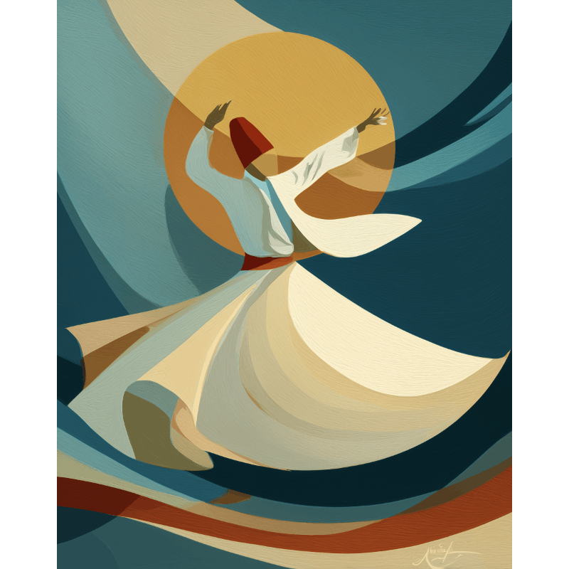 Dervish Dance of Colors - Paint by Numbers Kit
