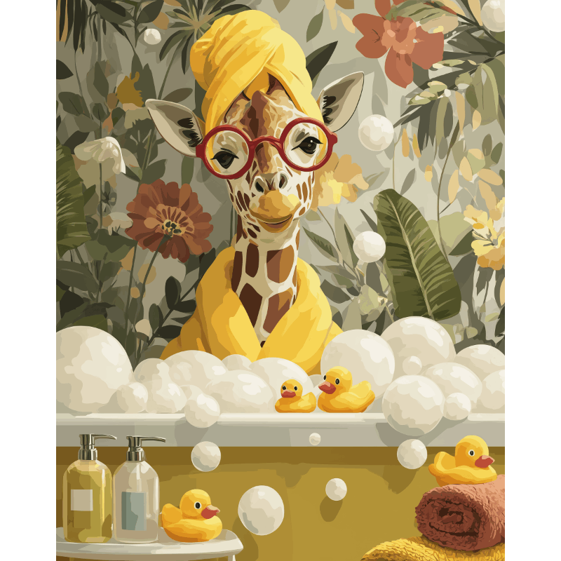 Bubbly Bath Time Bliss - Paint by Numbers Kit