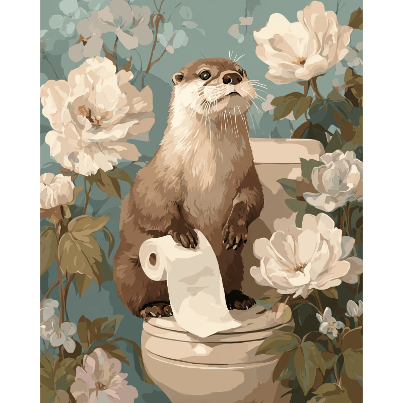 Otter’s Helpful Day - Paint by Numbers Kit