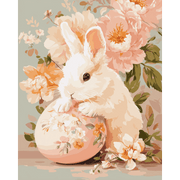 Floral Bunny Wonder - Paint by Numbers Kit