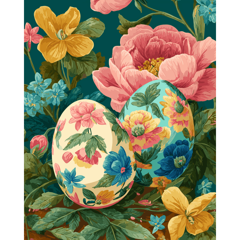 Springtime Garden Decor | Paint by Number - Paint by Numbers Kit