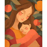 Mother & Fruit | Paint by Number - Paint by Numbers Kit