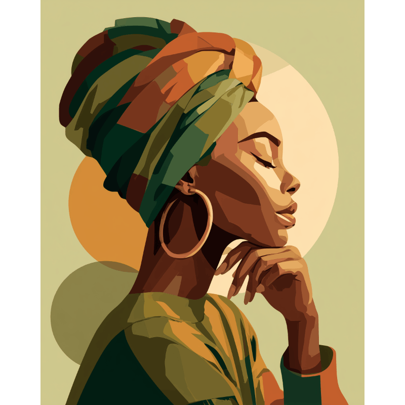 Golden Silhouette - Paint by Numbers Kit