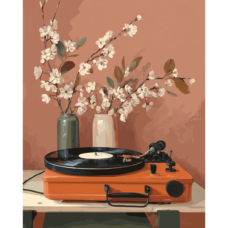 Melodies in Bloom - Paint by Numbers Kit