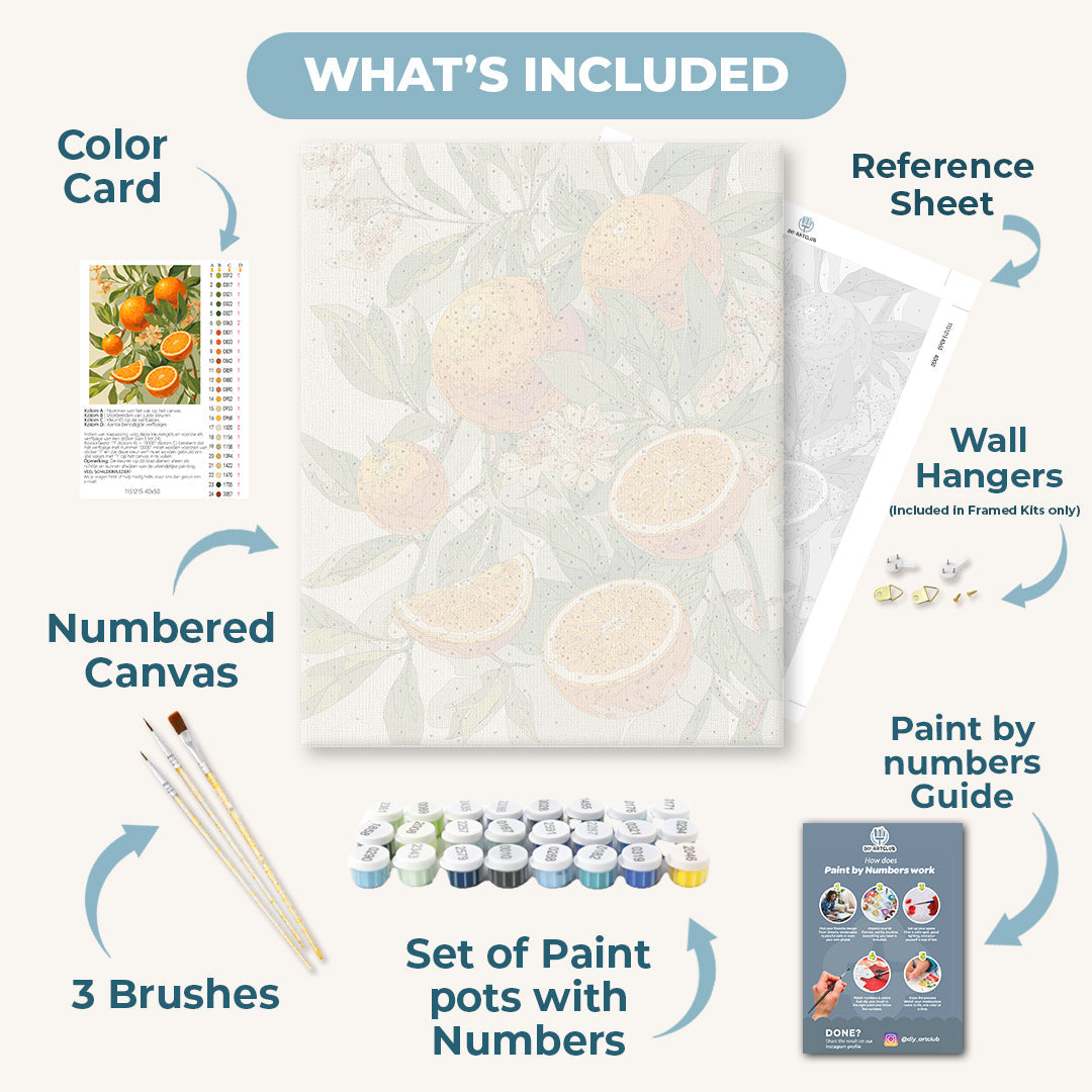 Citrus Sunshine | Paint by Number - Detail 3