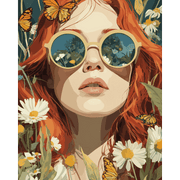 Floral Reflections | Paint by Number - Paint by Numbers Kit