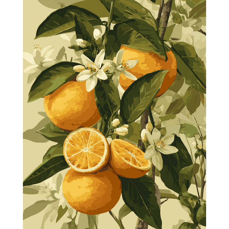 Citrus Sunrise - Paint by Numbers Kit