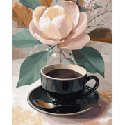 Morning Coffee Serenity - Paint by Numbers Kit