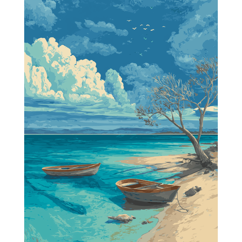 Seaside Blues - Paint by Numbers Kit
