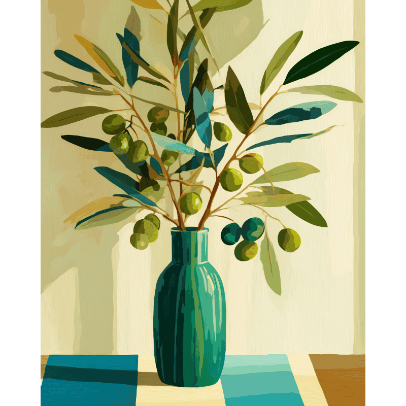 Olive Grove Serenity - Paint by Numbers Kit
